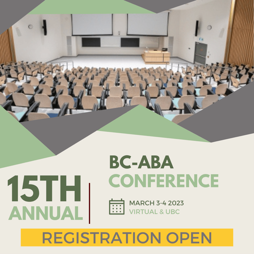 BC-ABA’s 15th Annual Conference (March 3-4 2023)